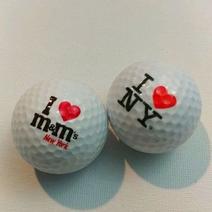 Set of 2 Collectors New York City Golf Balls